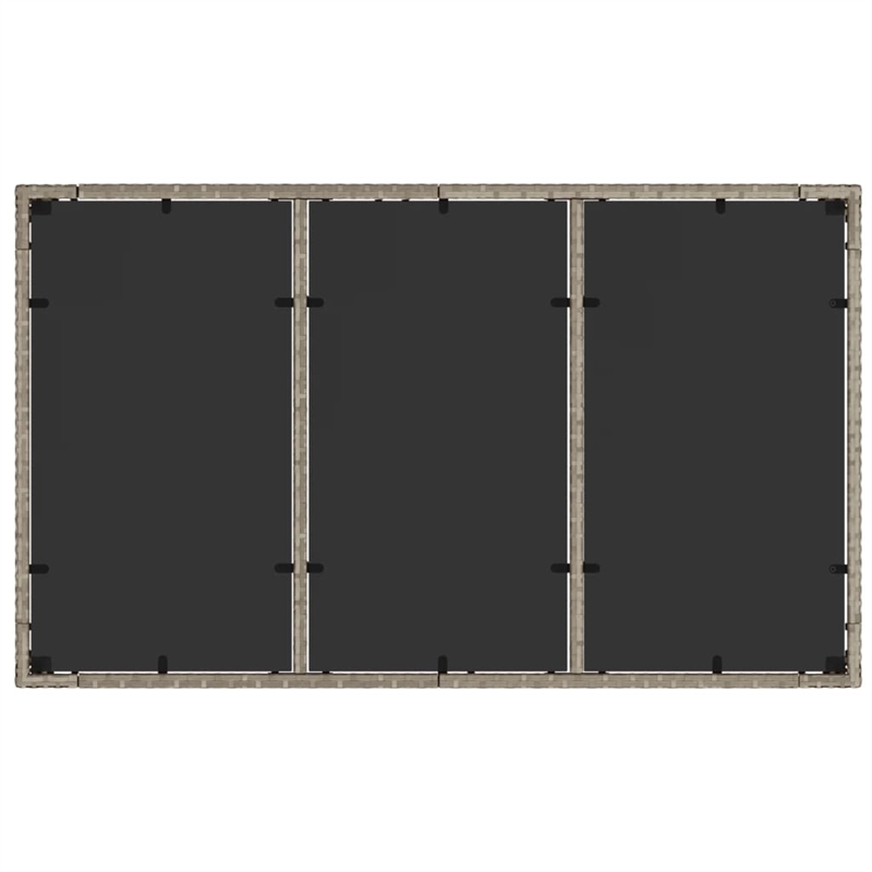 vidaXL Garden Dining Table in Light Gray