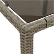 vidaXL Garden Dining Table in Light Gray