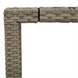 vidaXL Garden Dining Table in Light Gray