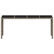 vidaXL Garden Dining Table in Light Gray