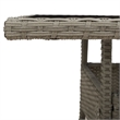 vidaXL PE Rattan Medium Garden Coffee Table in Light Gray