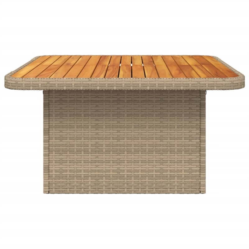 vidaXL Garden Table in Brown/Beige