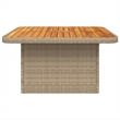 vidaXL Garden Table in Brown/Beige