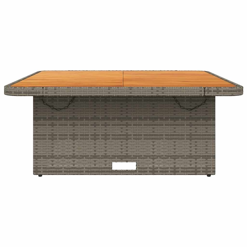 vidaXL Garden Table in Gray/Brown