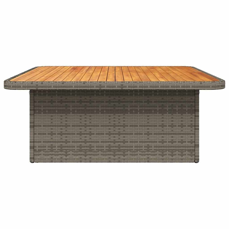 vidaXL Garden Table in Gray/Brown