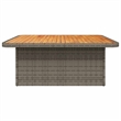 vidaXL Garden Table in Gray/Brown