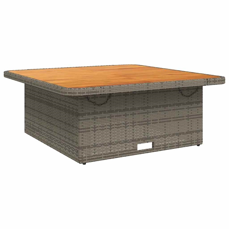 vidaXL Garden Table in Gray/Brown