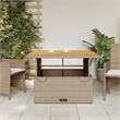 vidaXL Garden Table in Brown/Beige