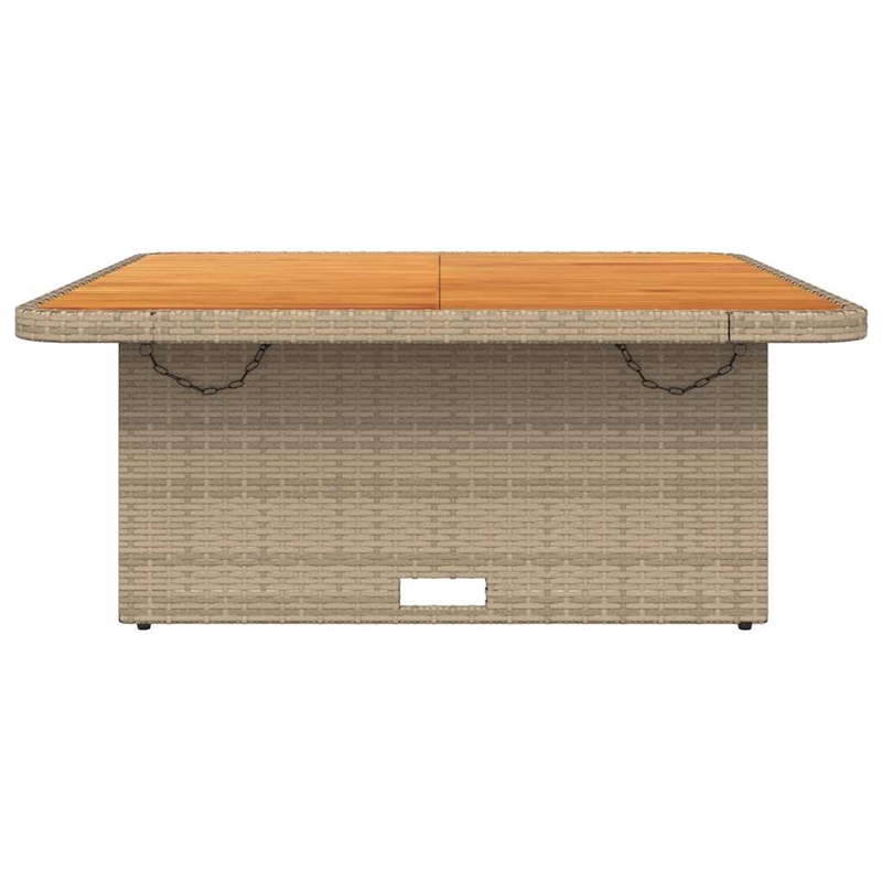 vidaXL Garden Table in Brown/Beige