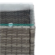 vidaXL Poly Rattan Outdoor Table in Gray