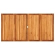vidaXL Garden Dining Table in Black and Brown