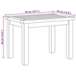 vidaXL Solid Teak Wood Coffee Table in Brown