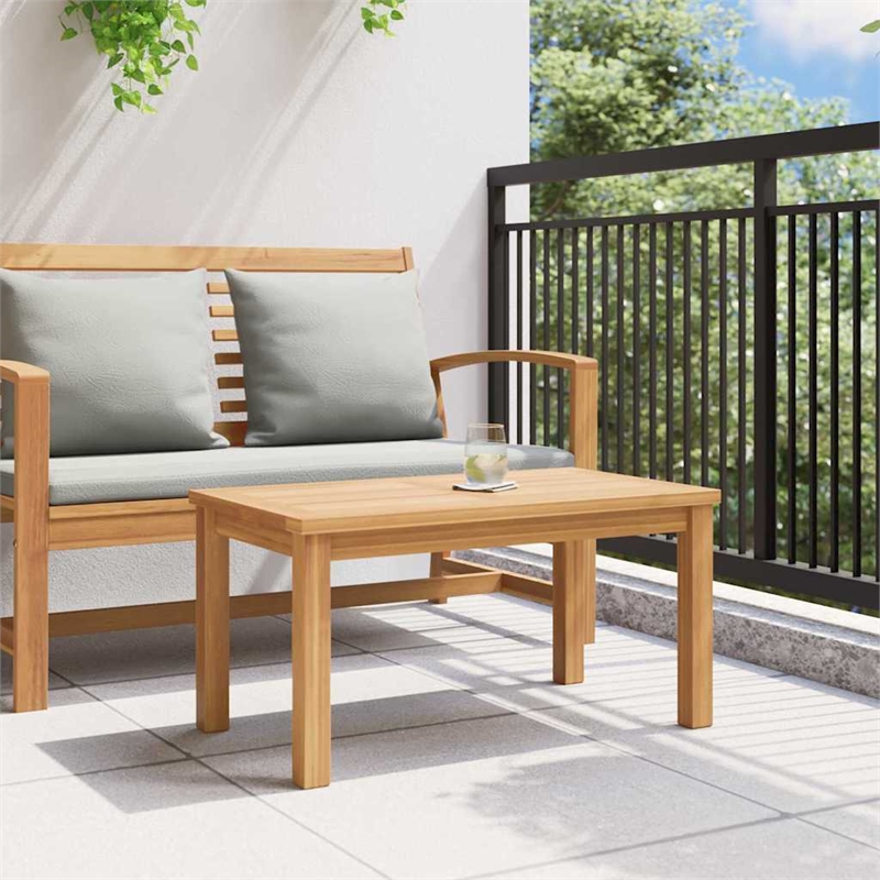 vidaXL Solid Teak Wood Coffee Table in Brown