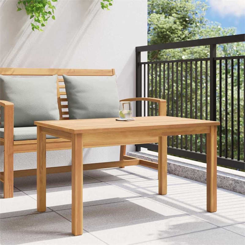vidaXL Solid Teak Wood Coffee Table in Brown
