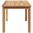 vidaXL Solid Teak Wood Coffee Table in Brown