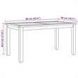 vidaXL Solid Teak Wood Coffee Table in Brown