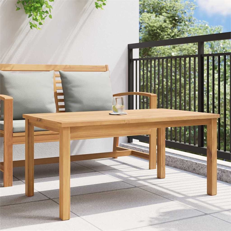 vidaXL Solid Teak Wood Coffee Table in Brown