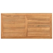 vidaXL Solid Teak Wood Coffee Table in Brown