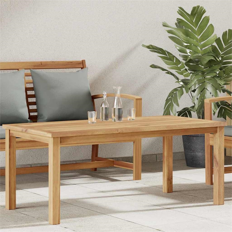 vidaXL Solid Teak Wood Coffee Table in Brown