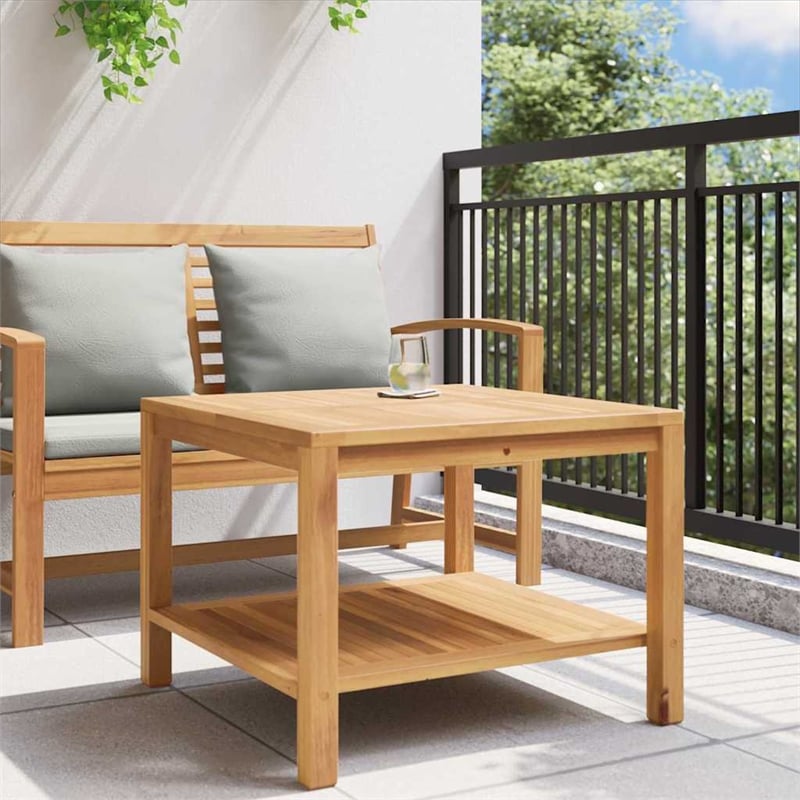 vidaXL Solid Teak Wood Coffee Table in Brown