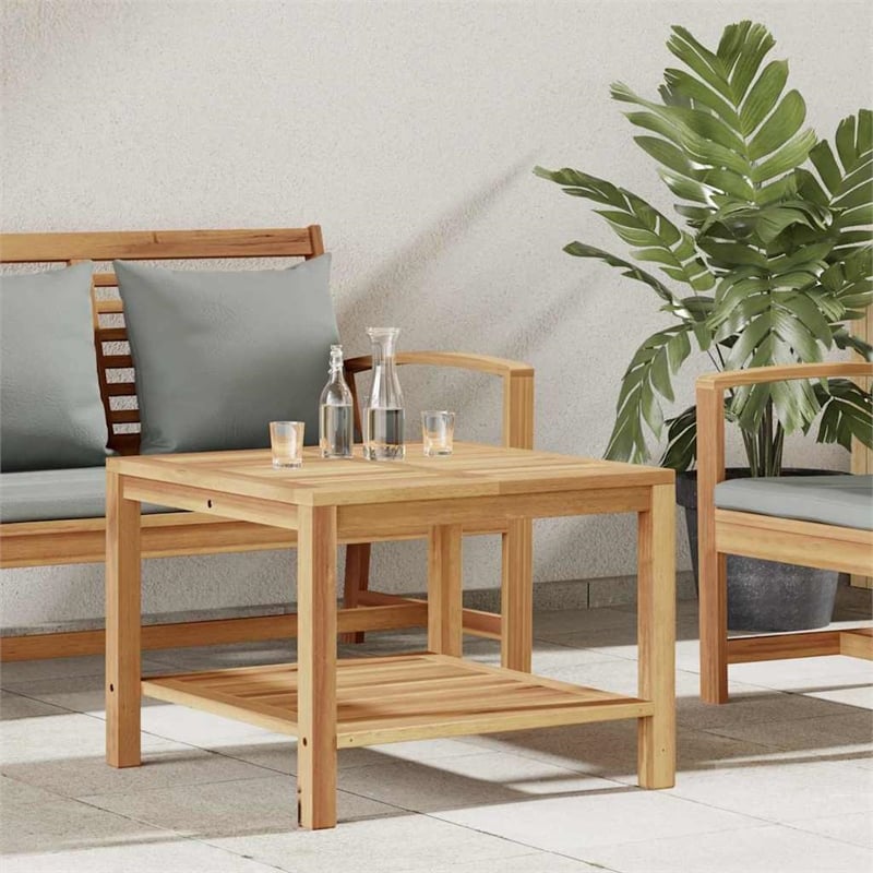 vidaXL Solid Teak Wood Coffee Table in Brown
