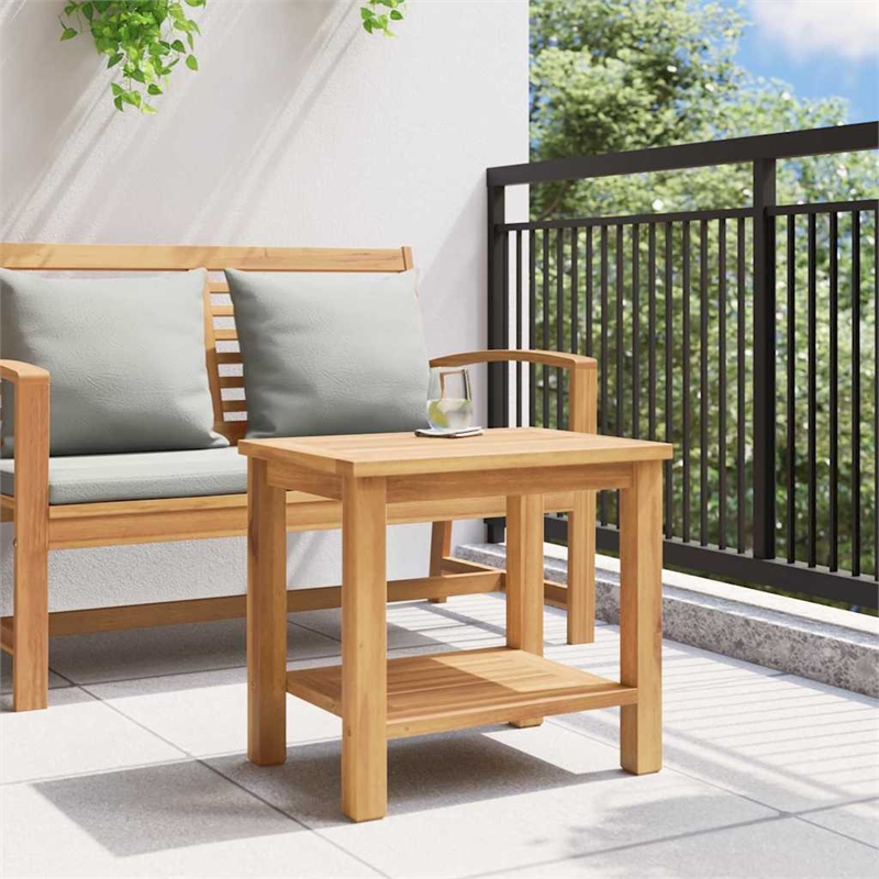 vidaXL Solid Teak Wood Coffee Table in Brown