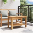 vidaXL Solid Teak Wood Coffee Table in Brown