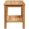 vidaXL Solid Teak Wood Coffee Table in Brown