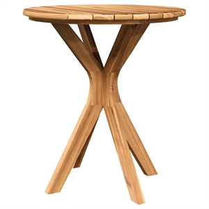 vidaXL Solid Teak Wood Side Table in Brown