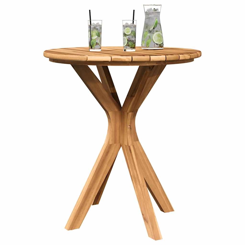 vidaXL Solid Teak Wood Side Table in Brown