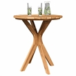 vidaXL Solid Teak Wood Side Table in Brown