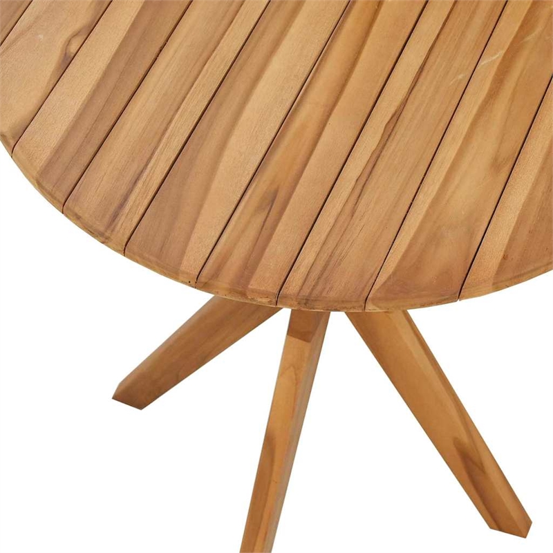 vidaXL Solid Teak Wood Side Table in Brown