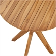 vidaXL Solid Teak Wood Side Table in Brown