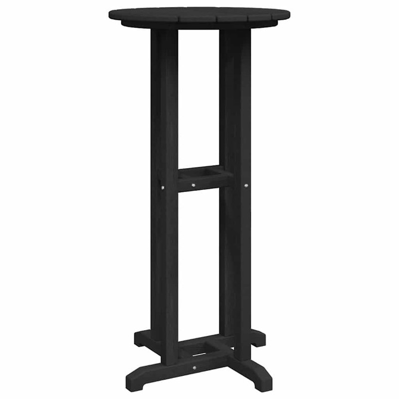vidaXL Polyethylene Bar Table in Black