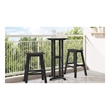 vidaXL Polyethylene Bar Table in Black