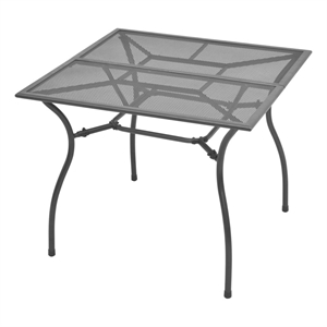 vidaXL Steel Durable Outdoor Table in Anthracite/Gray