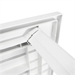 vidaXL Plastic Outdoor Dining Table in White