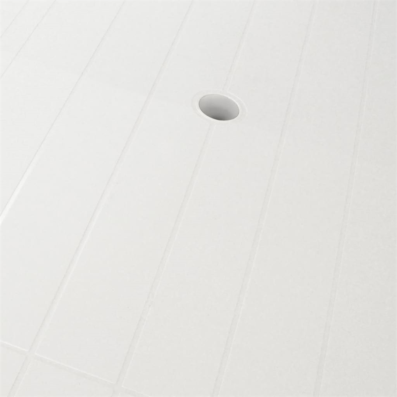 vidaXL Plastic Outdoor Dining Table in White