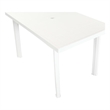 vidaXL Plastic Outdoor Dining Table in White