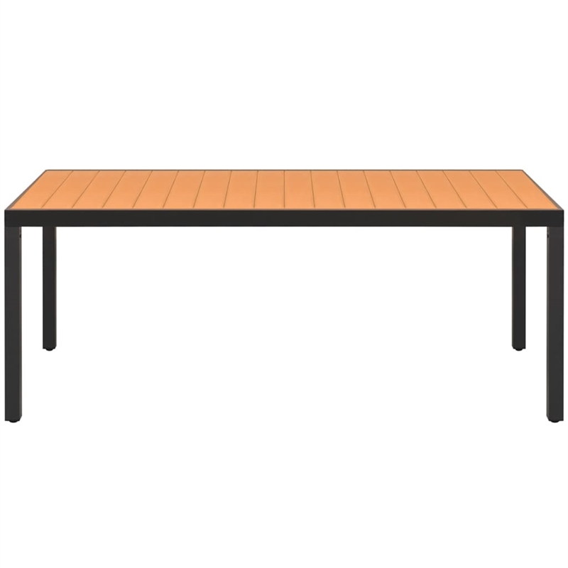 vidaXL Garden Dining Table in Brown