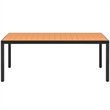 vidaXL Garden Dining Table in Brown