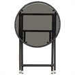 vidaXL PE Rattan Tea Table in Black