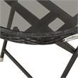 vidaXL PE Rattan Tea Table in Black