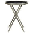 vidaXL PE Rattan Tea Table in Gray