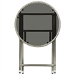 vidaXL PE Rattan Tea Table in Gray