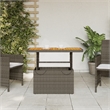 vidaXL Garden Dining Table in Gray/Brown