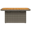 vidaXL Garden Dining Table in Gray/Brown