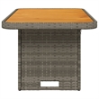 vidaXL Garden Dining Table in Gray/Brown