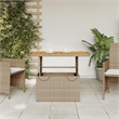 vidaXL Garden Dining Table in Brown/Beige
