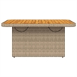 vidaXL Garden Dining Table in Brown/Beige